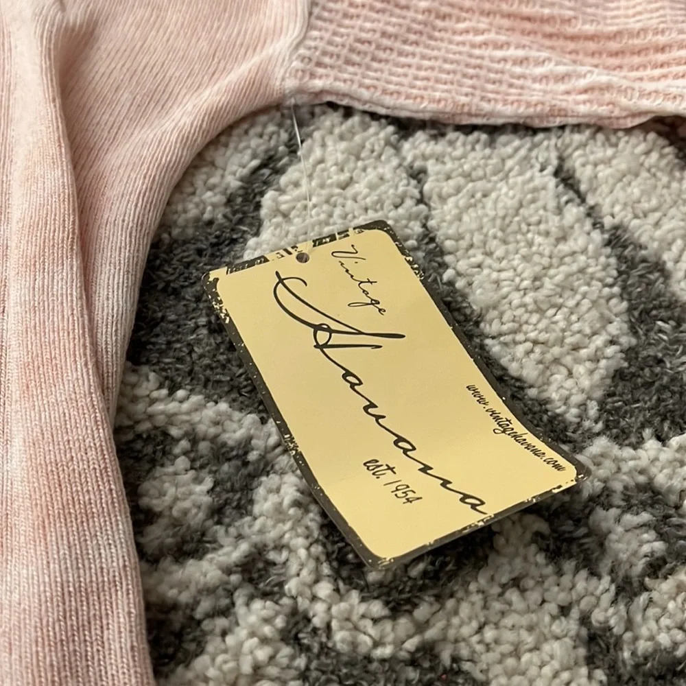 Vintage Havana lightweight sweater, pink, size L NWT! - Picture 5 of 6